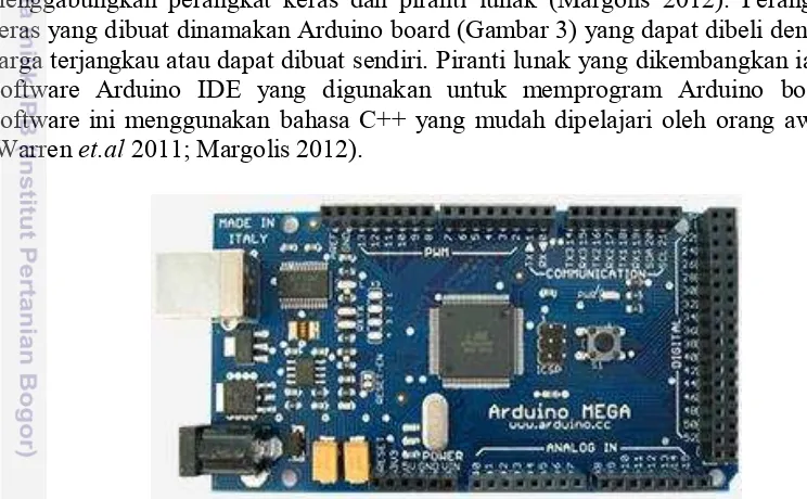 Gambar 3. Arduino Mega : salah satu jenis arduino board 