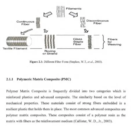 Figure 2.1: Different Fiber Fonn (Stephen, W.T, eta/., 2003). 