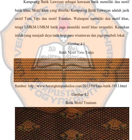 Gambar 4.1 Batik Motif Tirto Tedjo 