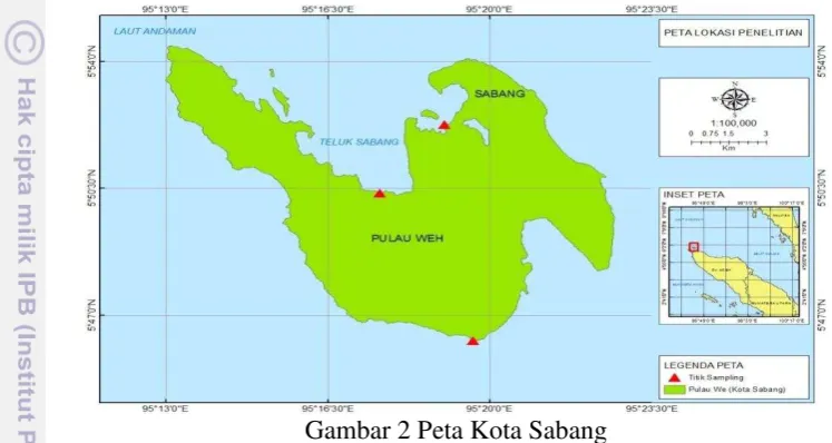 Gambar 2 Peta Kota Sabang  