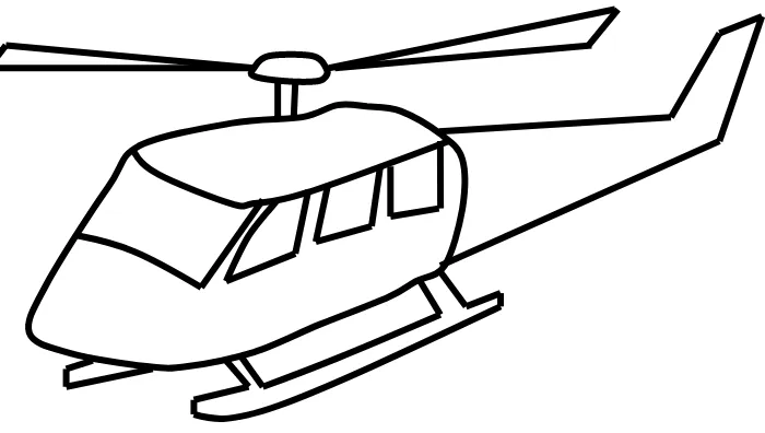 Figure 1.1: Single Rotor Helicopter with Two Blades