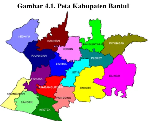 Gambar 4.1. Peta Kabupaten Bantul 