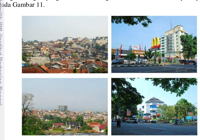 Gambar 11 Ruang Terbangun Kota Bogor 