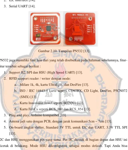 Tabel 2.4. Switch Interface PN532 [13]. 