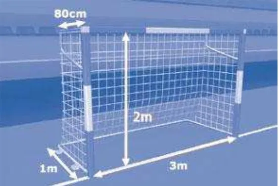 Gambar 2. Gawang Permainan Futsal (Sumber : https://sites.google.com/site/saryonosar/futsalcorner) 