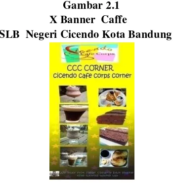 Gambar 2.1                   X Banner  Caffe 