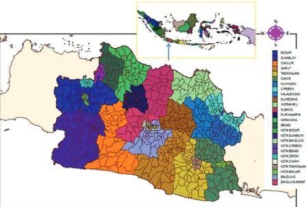 Gambar 1. Peta Provinsi Jawa Barat