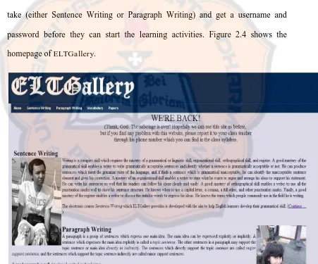 Figure 2.4. ELTGallery‟s homepage 