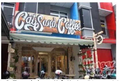 Gambar 3. Tampak depan Kafe Kucing “Cats and Coffee”