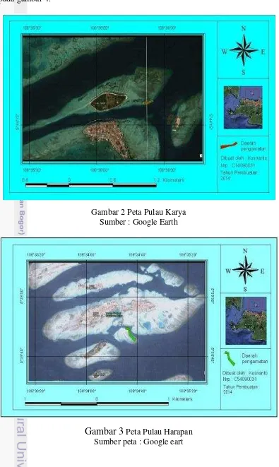 Gambar 2 Peta Pulau Karya 