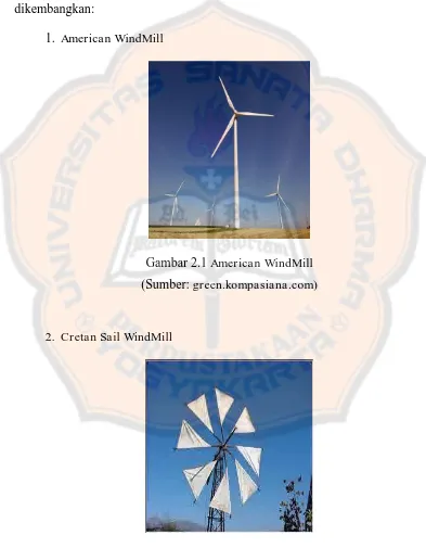 Gambar 2.1 American WindMill 