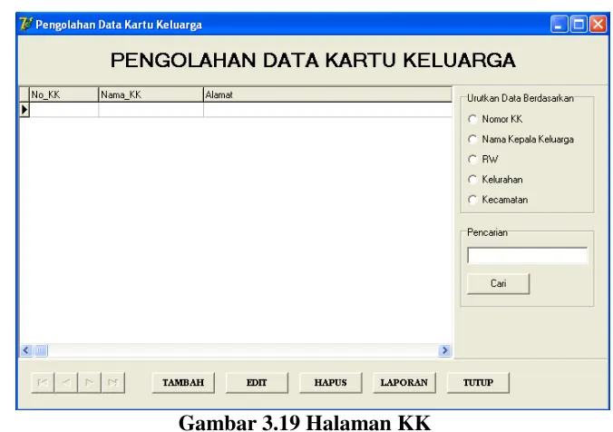Gambar 3.18 Halaman Laporan KTP 