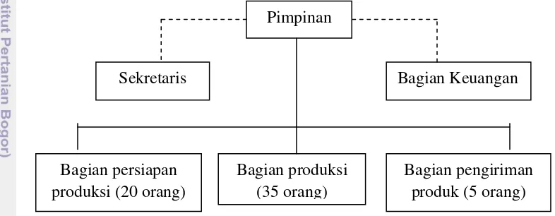 Gambar 2  Struktur organisasi UKM X 