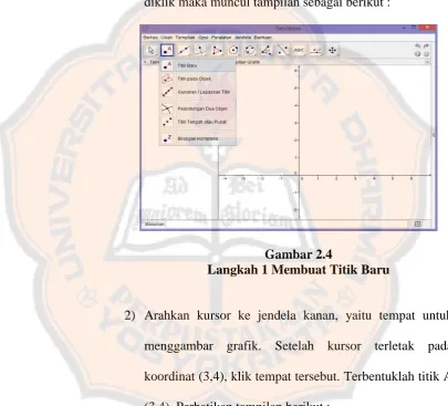 Gambar 2.4 Langkah 1 Membuat Titik Baru  