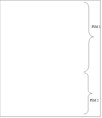 Figure 1.3 below shows that the project flows of PSM 1 and PSM 2. In the PSM 1 