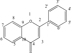 Gambar 4. Struktur flavon 