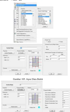 Gambar 104. Mendefinisikan Data Material 