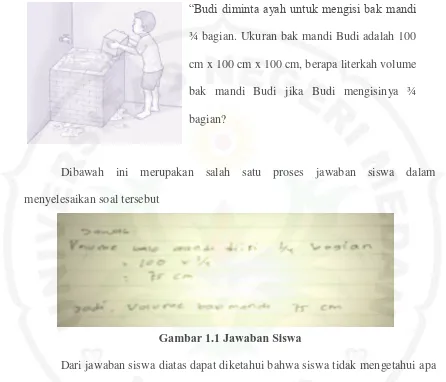 Gambar 1.1 Jawaban Siswa 