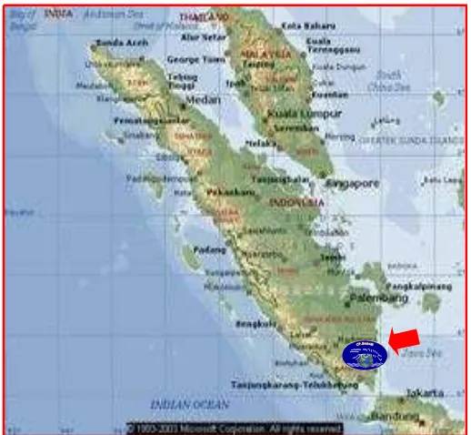 Gambar 2. Lokasi penelitian di PT. Centralpertiwi Bahari, Lampung             (www.krisosa.files.wordpress.com/2007/09/sumatera) 