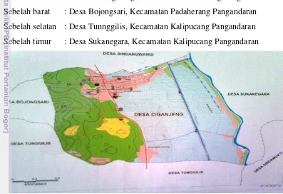 Gambar 3 Peta Administratif Desa Ciganjeng Tahun 2013 