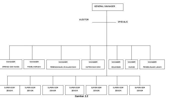 Gambar 2.2 Struktur Organisasi Perusahaan PT. Indonesia Power Unit Bisnis Pembangkit (UBP) Saguling