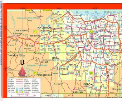 Gambar 12. Lokasi BSD sebagai hinterland Provinsi DKI Jakarta