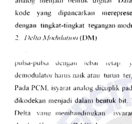 Gambar ! . Modulator Delta 
