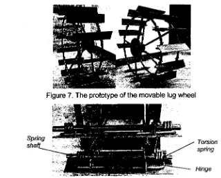 Figure 7. The prototype of the movable lug wheel