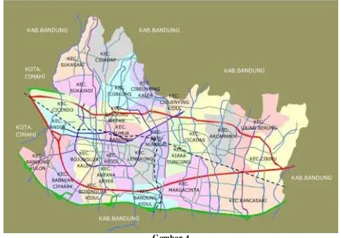 Gambar 4 Ilustrasi Peta Lokasi Kota Bandung 