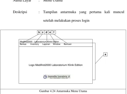 Gambar 4.24 Antarmuka Menu Utama 