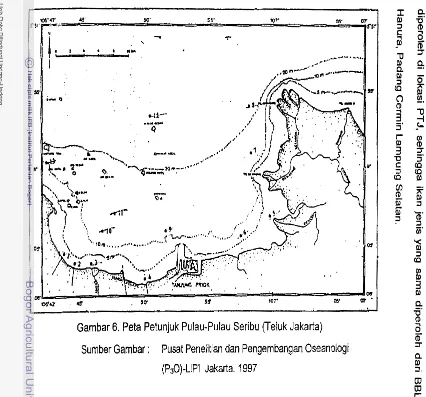 Gambar 6. Peta Petunjuk Pulau-Pulau Seribu (Teluk Jakarta) 