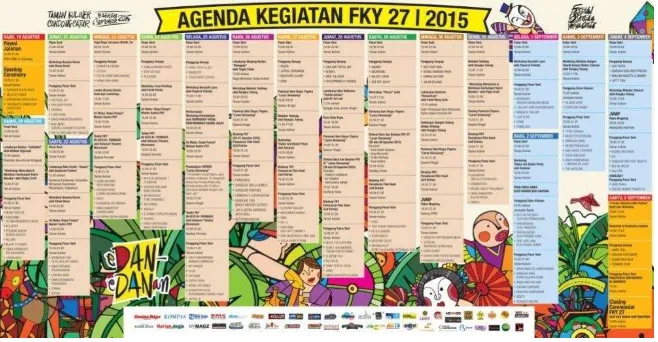 Gambar 2.4 Rangkaian agenda FKY 27 tahun 2015 