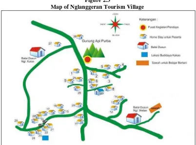 Figure 2.3 Map of Nglanggeran Tourism Village 