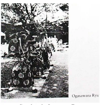 Gambar 1. Pemanah Pengadilan Cina  Onuma Hideharu.2013.Kyudo:The Essence and Practice of  Japanese 