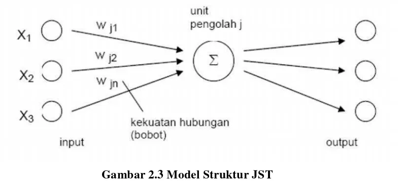 Gambar 2.3 Model Struktur JST