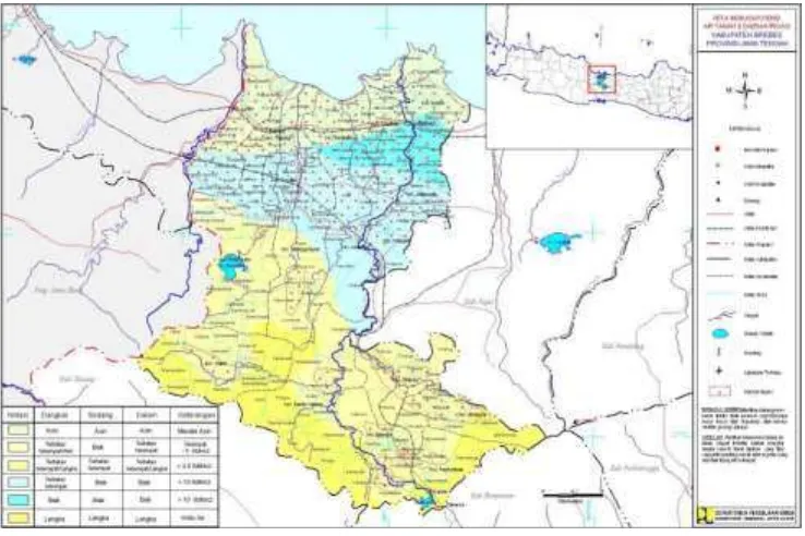 Gambar 1. Peta Kabupaten brebes 