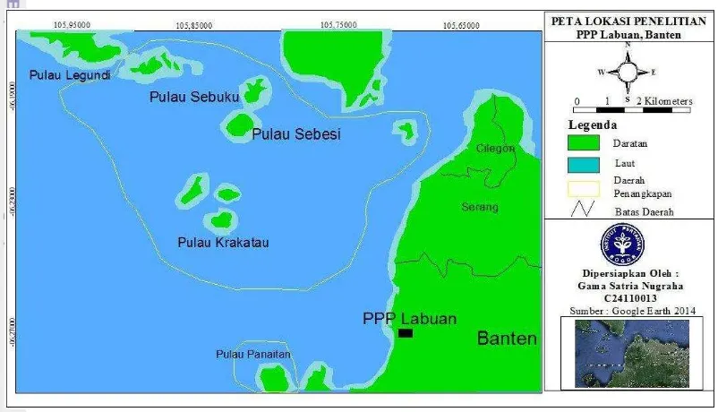 Gambar 1 Daerah penangkapan ikan lemuru (Sardinella lemuru) di Perairan 