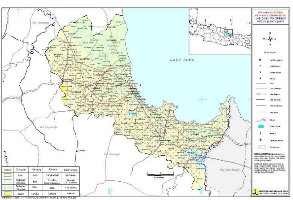 Gambar 3.1 Peta Kabupaten Cirebon 