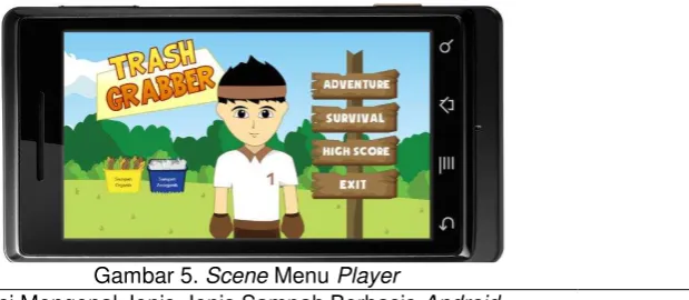 Gambar 4. Scene Menu Utama 