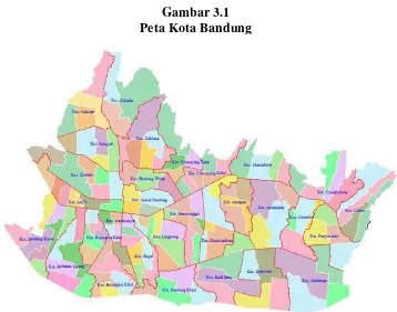 Gambar 3.1Peta Kota Bandung