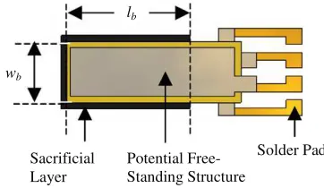 Figure 3. Photographs of free-standing structures with(a) delaminated electrodes and (b) smoothly matchedelectrode-ceramic composite.