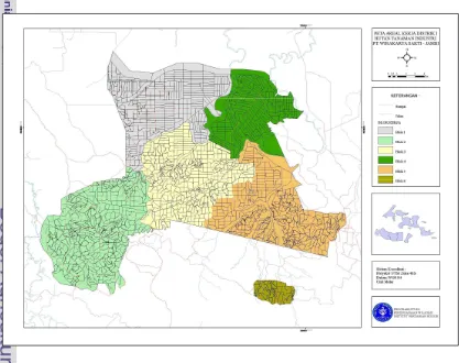 Gambar 5  Peta Areal Kerja Distrik I HTI PT. Wirakarya Sakti. 