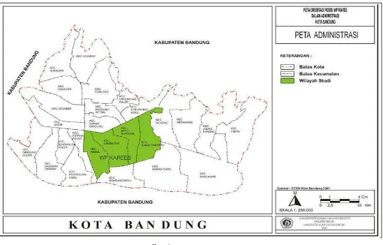 Gambar I.1 Peta Administrasi Kota Bandung 