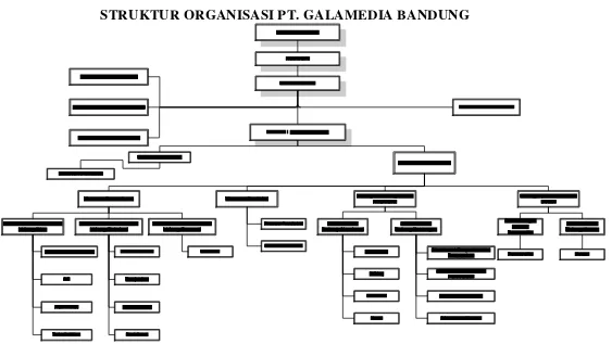 Gambar 2.1 Struktur Organisasi PT. Galamedia Bandung