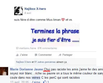 Gambar 5. Komentar Marie Dorianne Jaune dalam postingan Najibox X-hero menggunakan bahasa argot berupa pemenggalan kata 