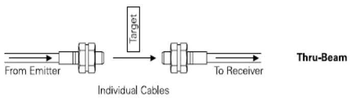Figure 2.2 Thru beam technique. 