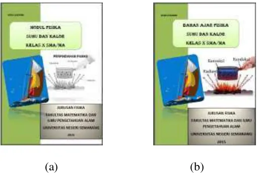 Gambar 3.2 (a) cover bahan ajar sebelum diperbaiki, (b) cover bahan ajar setelah diperbaiki