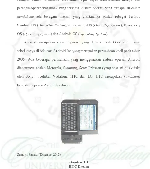 Gambar 1.1 HTC Dream 