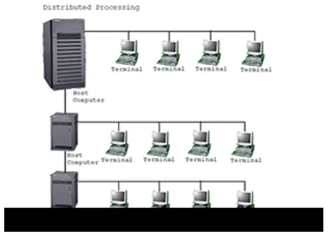 Gambar 2.4 Jaringan komputer model distributed processing 
