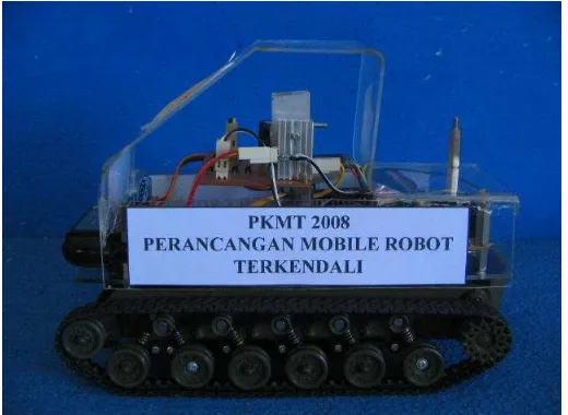 Gambar 4.3 Mobile robot tampak samping depan  